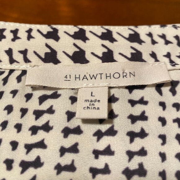 41 Hawthorn Stitch Fix Pop Over Blouse Size Large - Picture 3 of 9